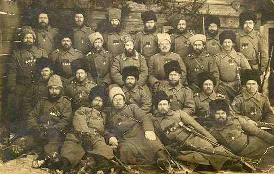 Уральские казаки-фронтовики. 1917 г.