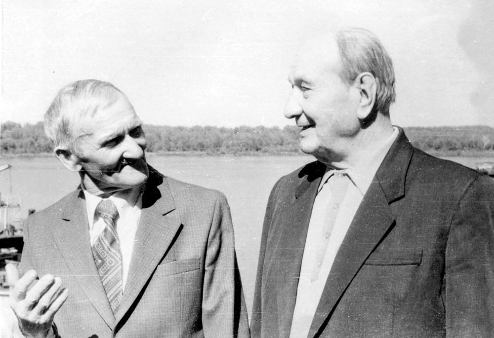 Сергей Балдычев и Александр Стариченков. Затон Чапаева. Май 1995 г.